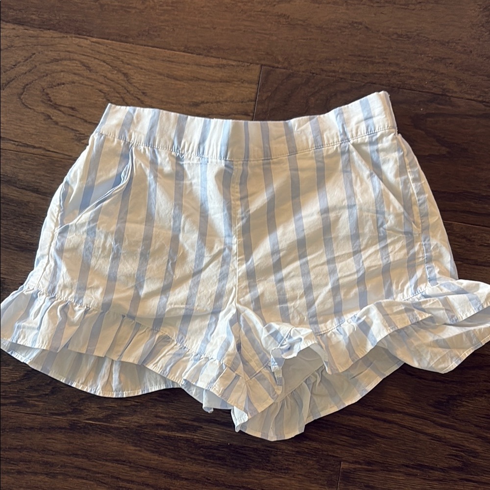 Janie and Jack Blue and White Relaxed Fit Shorts